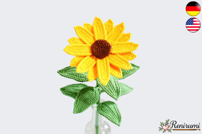 Crochet pattern Cutflower Sunflower