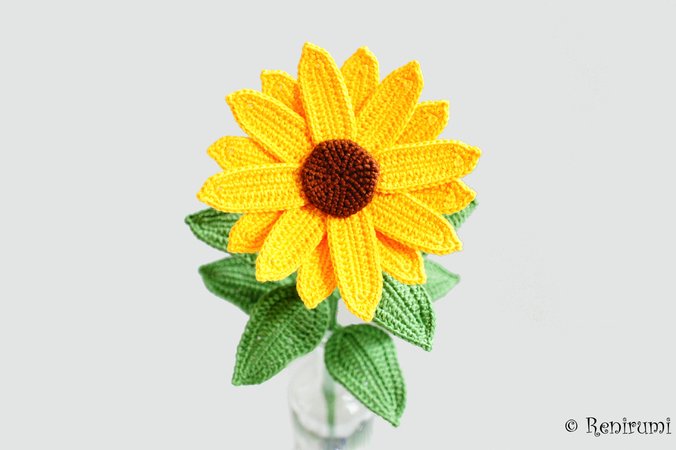 Crochet pattern Cutflower Sunflower