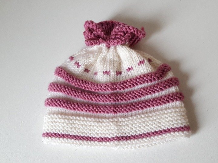 Strickanleitung Baby-Set, Mütze und Booties, ca. 0 - 6 Monate  #239