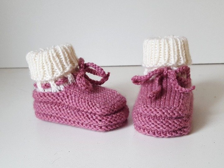 Strickanleitung Baby-Set, Mütze und Booties, ca. 0 - 6 Monate  #239