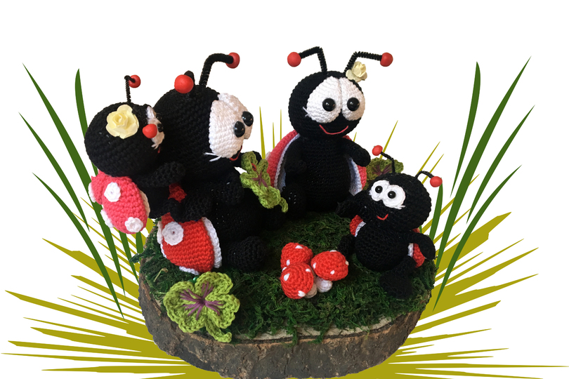 Ladybug - Family Pattern Amigurumi