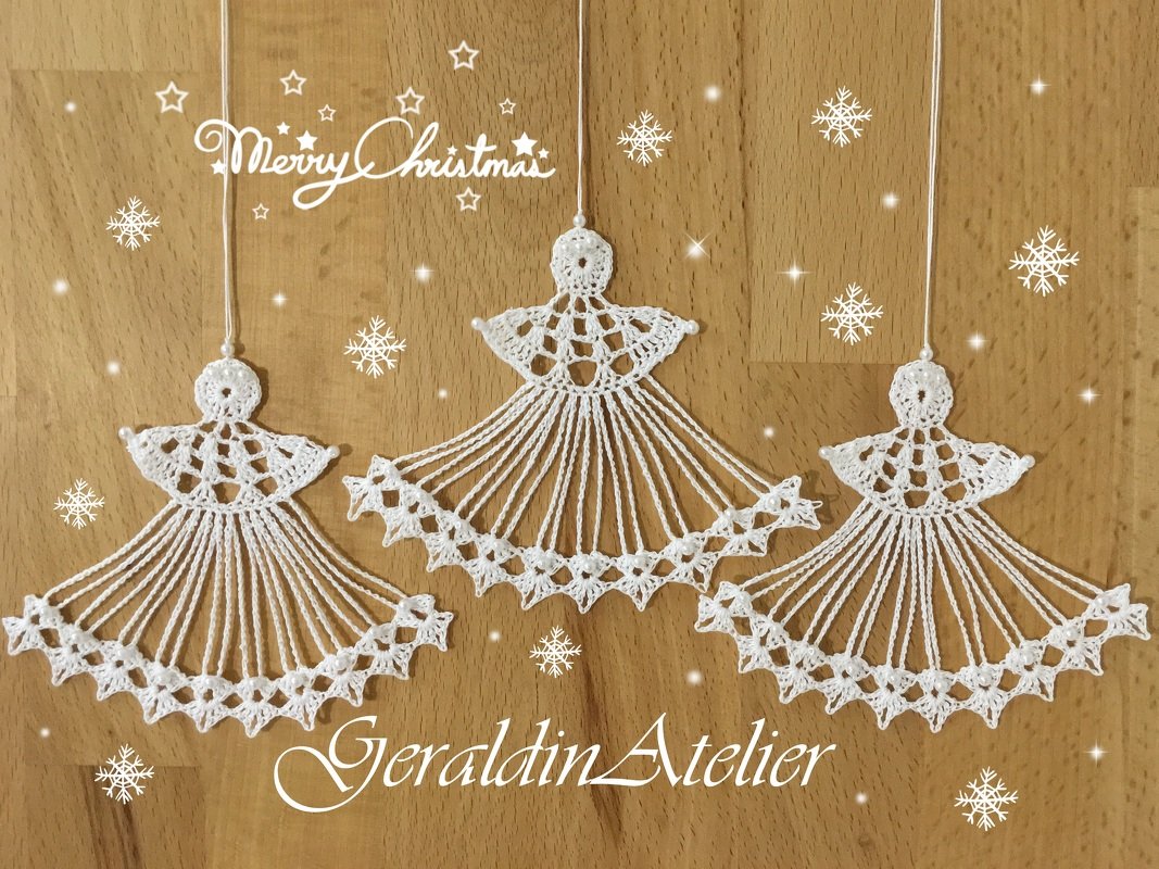 Weihnachtsdeko " Engelchen " Christbaumschmuck Häkelanleitung - Bild 5