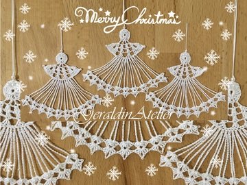 Weihnachtsdeko " Engelchen " Christbaumschmuck Häkelanleitung
