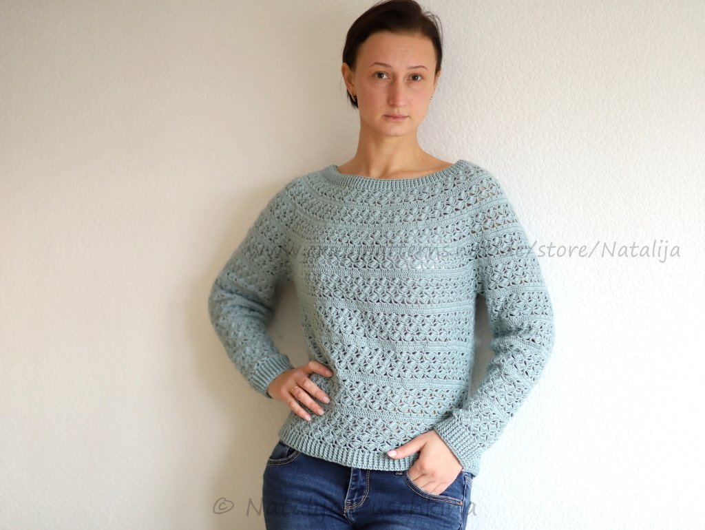 Warm, bequem um gemütlich - Häkelanleitung für Pullover - Bild 3