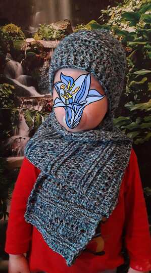 Häkelset Mütze und Schal aus der Familie Winter