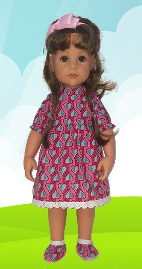 Schnittmuster 38 Modelle für Gr: 50cm Puppenkleidung