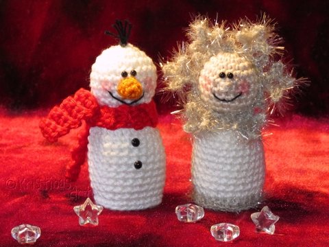 Häkelanleitung Winterfreunde - Schneemann und Schneeflöckchen