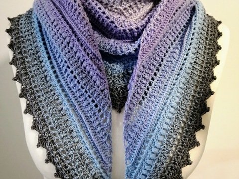 "winter wings" ein flaches Dreieckstuch