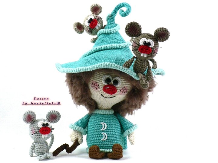 Zauberlehrling und Freunde -- Häkelanleitung von Haekelkeks®