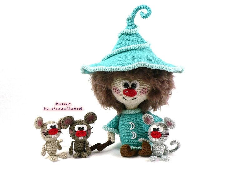 Zauberlehrling und Freunde -- Häkelanleitung von Haekelkeks®