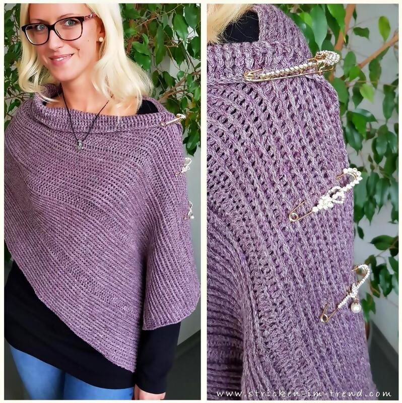 Häkelanleitung für Poncho / Tuch / Schal | PonShawl #1 - Bild 3