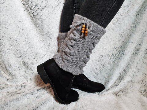 138 Strickanleitung Stulpen Zopfmuster