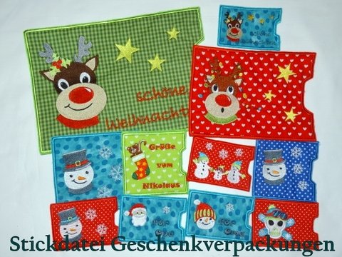 Geschenkverpackung Stickdatei ITH 13x18cm