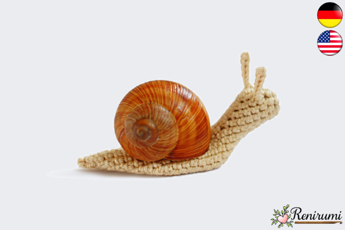 Crochet pattern Snail