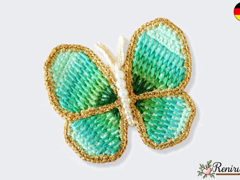 Häkelanleitung Schmetterling