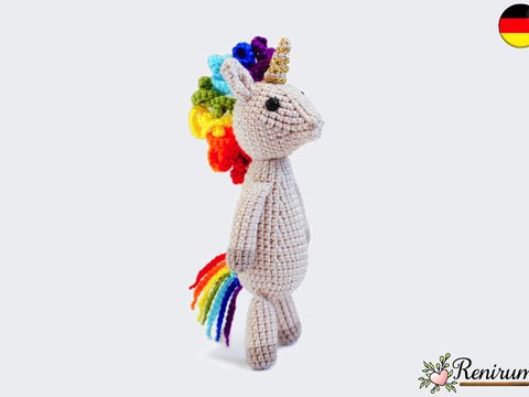 Häkelanleitung Einhorn