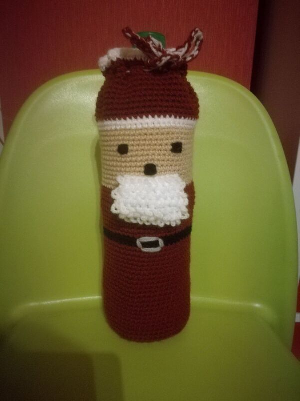 Nikolaus Flaschenhülle/Geschenkverpackung