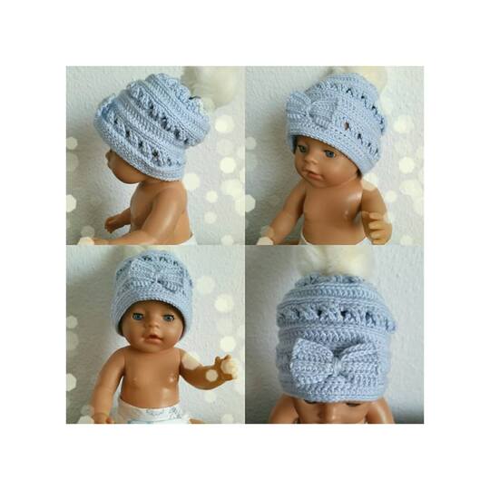 Häkelanleitung Mütze "Schneehaserl" - zauberhaftes Muster - ALLE Größen - einfach