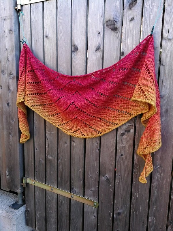 Strickanleitung "Sundowner" Schaltuch