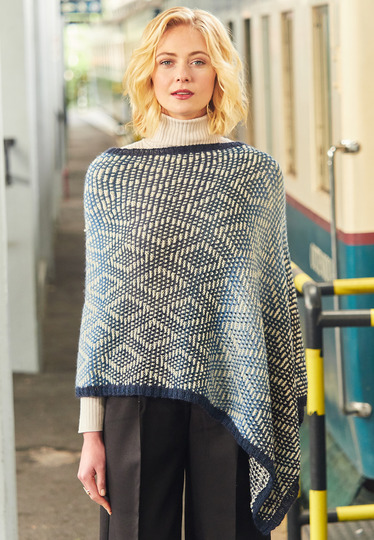 Strickanleitung Poncho Claudette