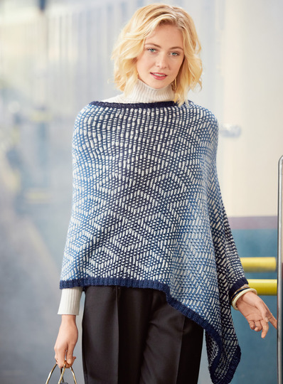 Strickanleitung Poncho Claudette