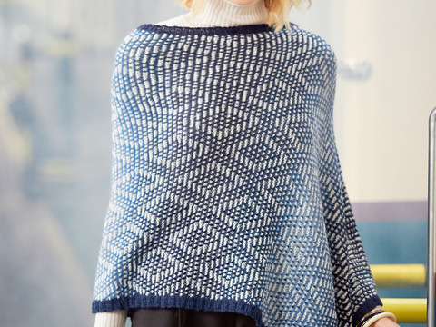 Strickanleitung Poncho Claudette