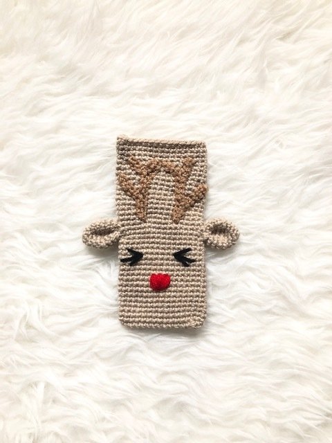 Häkelanleitung Handyhülle Rentier Rudi - Bild 3