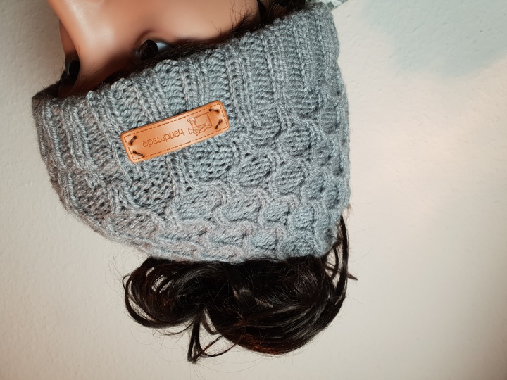 141 Strickanleitung Duttmütze Zopfmütze Wabenmuster