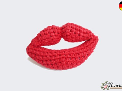 Häkelanleitung Kussmund