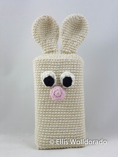 TaTüTa Hase - Taschentuchverpackung, Häkelanleitung