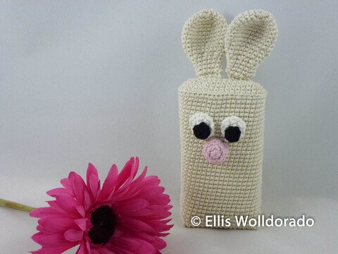 TaTüTa Hase - Taschentuchverpackung, Häkelanleitung