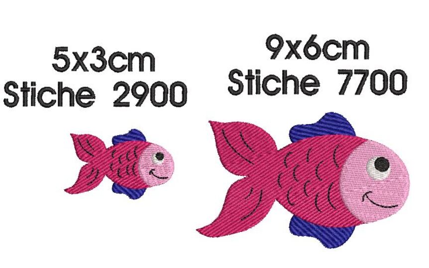 Stickdatei Unterwasserwelt SET 10x10cm Rahmen