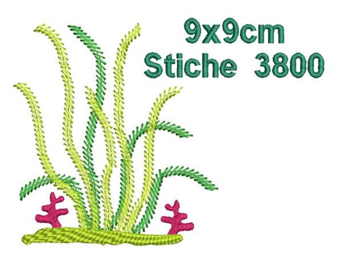 Stickdatei Unterwasserwelt SET 10x10cm Rahmen