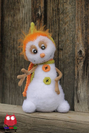 174 Crochet Pattern - Snowman - Amigurumi soft toy PDF file by Borisenko CP