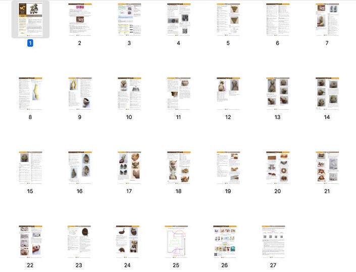 154 Crochet Pattern - Mary the Elephant - Amigurumi PDF file by Astashova CP