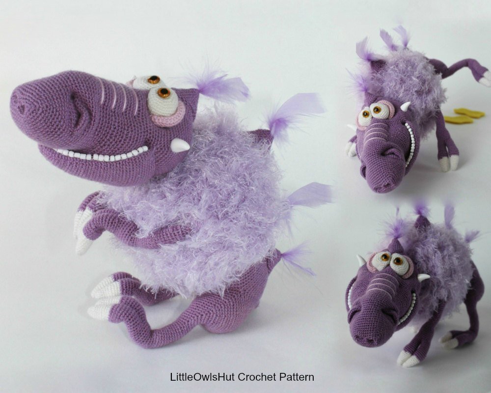 071 Crochet+knitting(vest) Pattern - Bramblehog the Alien dog - Amigurumi PDF file by Astashova CP