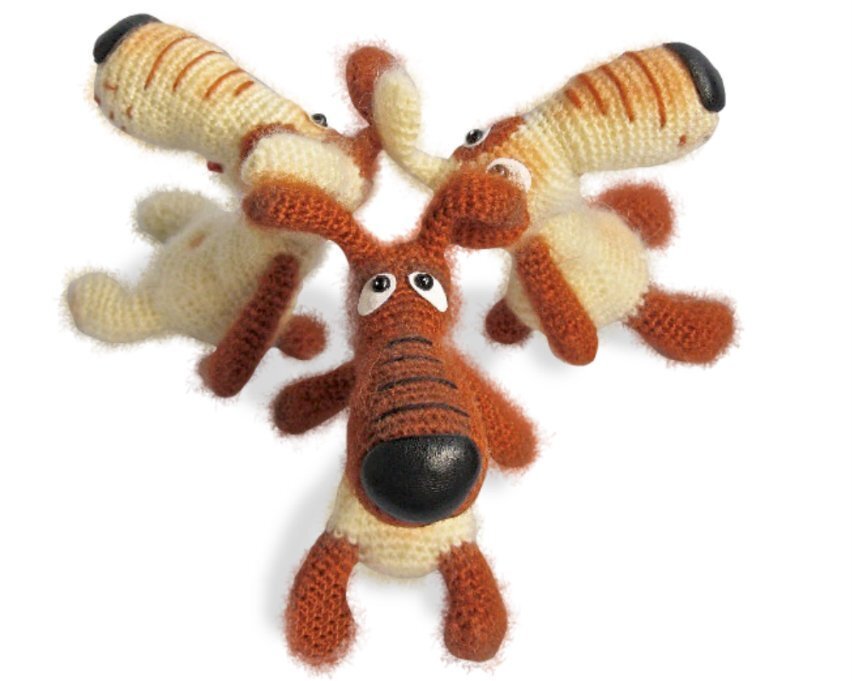 037 Crochet Pattern - Dog Lucky - Amigurumi PDF file by Borisenko CP