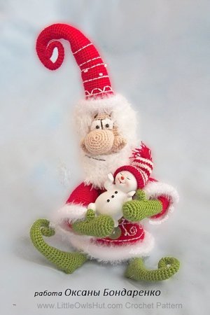 036 Crochet Pattern - Santa Claus, Father Frost, Father Christmas - Amigurumi PDF file by Borisenko