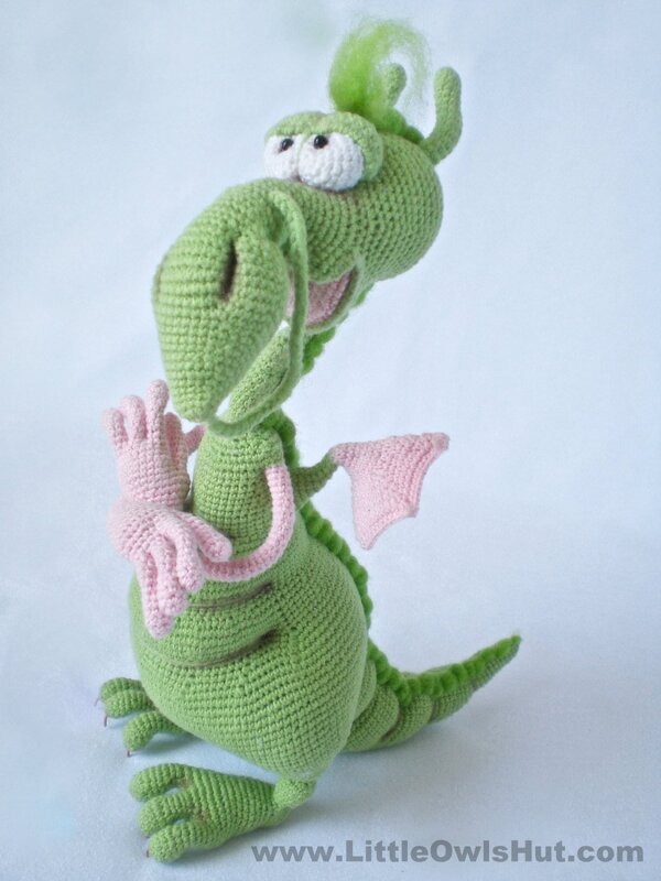026 Crochet Pattern - Dragon toy with wire frame - Amigurumi PDF file by Astashova CP - Image 2