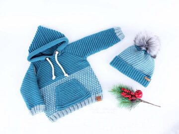 2 PDFs set : hoody & beanie "Casual", all sizes.