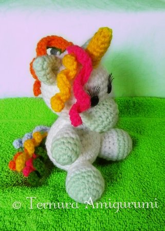 Crochet pattern unicorn Flipp english
