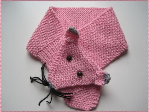 Strickanleitung Schal für Babys und Kinder mit tollem Tiermotiv für Babys und Kinder bis zu 2 Jahren
