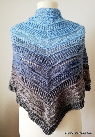 winter day - pentagonal shawl