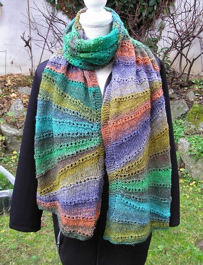 Strickanleitung Schal "Ziehharmonika"