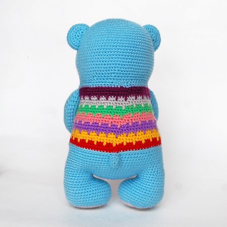 Amigurumi pattern for a crochet plush teddy bear