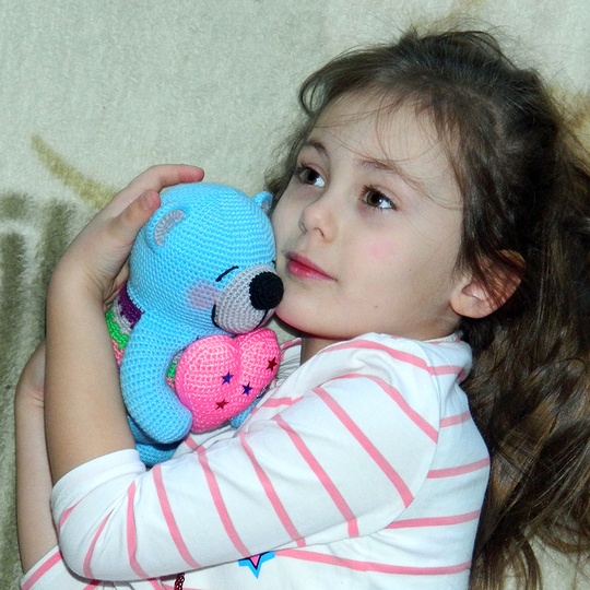 Amigurumi pattern for a crochet plush teddy bear