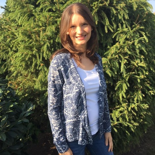 Ebook Schnittmuster Nähanleitung Schalkragenshirt Jacke Lady Anna