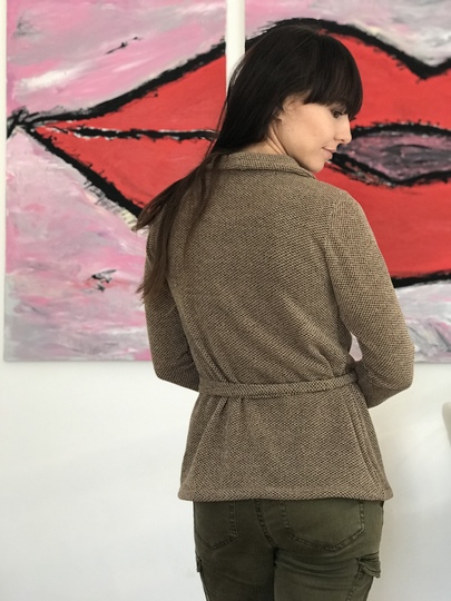 Ebook Schnittmuster Nähanleitung Schalkragenshirt Jacke Lady Anna