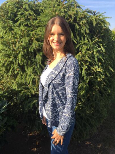 Ebook Schnittmuster Nähanleitung Schalkragenshirt Jacke Lady Anna