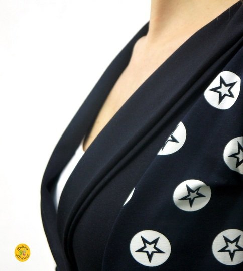 Ebook Schnittmuster Nähanleitung Schalkragenshirt Jacke Lady Anna